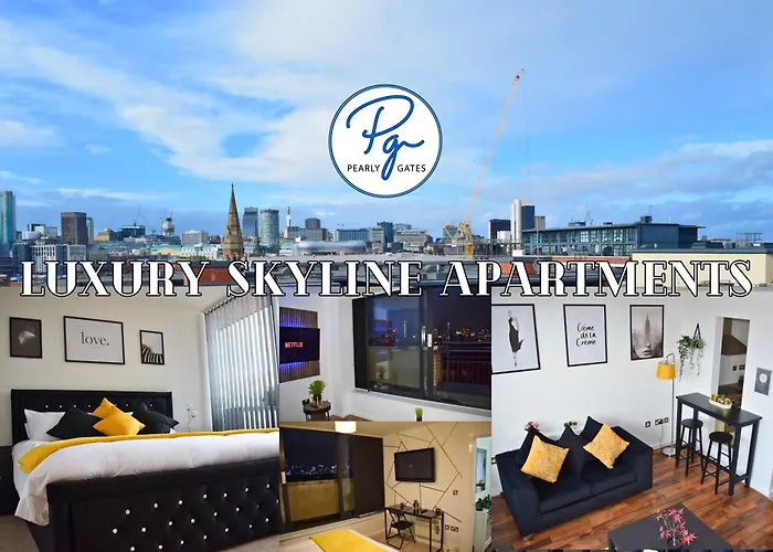 Penthouse - Amazing City Skyline Views - Balcony - Free Extra 2 Hours - Free Parking - Utilita Arena - Bullring Shopping - New St Station- Super King Size Bed